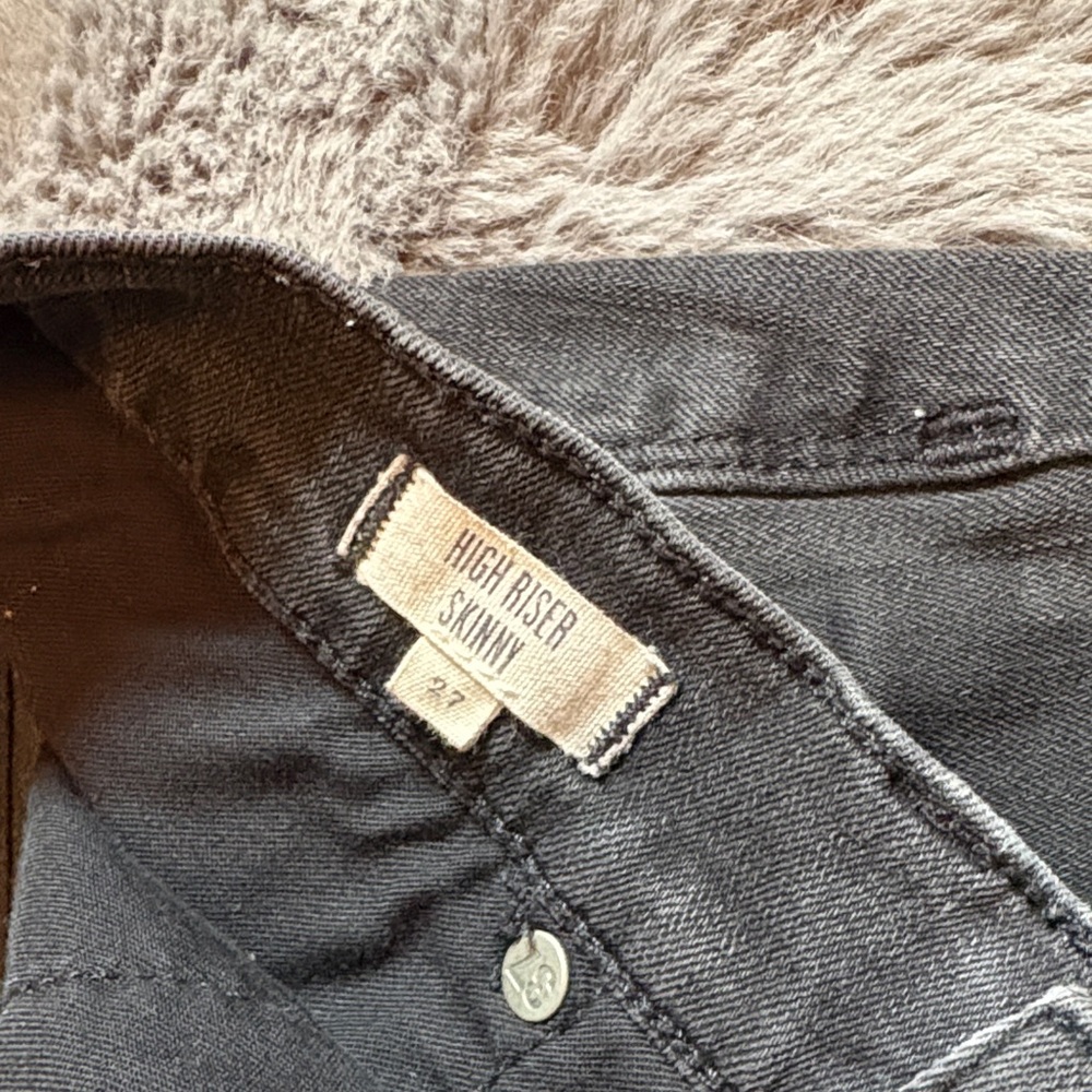 Madewell Black Ankle Crop Skinny Jeans Size 27 - Picture 5 of 7